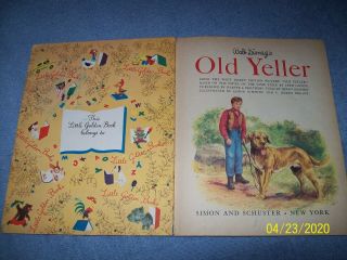 Antique Little Golden Book,  Walt Disney ' s Old Yeller 2