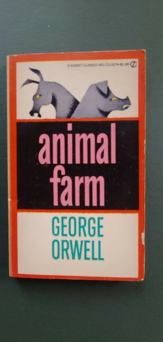 Animal Farm By George Orwell,  1874 Signet Pb,  Vg,  Modern Classic