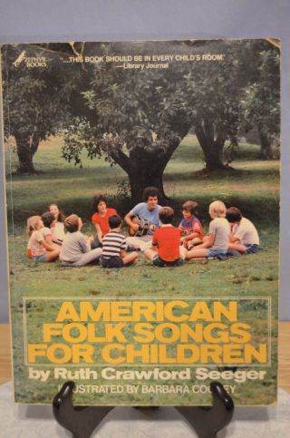 American Folk Songs For Children 1948 Songbook Ruth Seeger Lithographed Pb