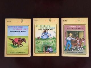(3) Vintage 1971 Little House On The Prairie Books By Laura Ingalls Wilder