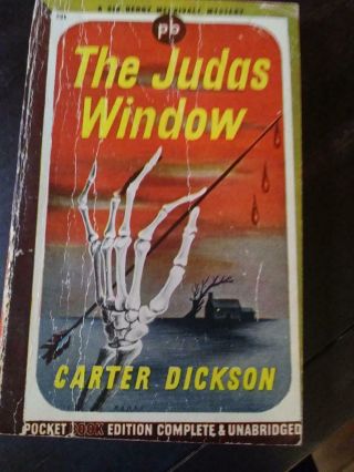 The Judas Window By Carter Dickson - Pocket Book 231 - 3rd Printing 1943,  Very Good