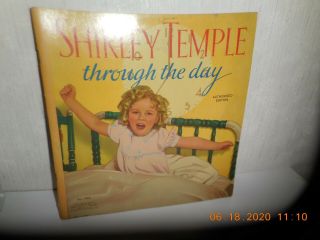 Vintage 1936 Shirley Temple Through The Day Book Saaflield Publishing Auth.  Ed.