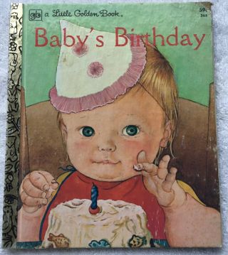 Vg 1972 4th Ed Little Golden Book Baby’s Birthday Patricia Mower Eloise Wilkin