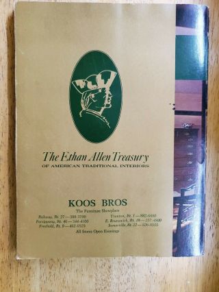 The Ethan Allen Treasury of American Traditional Interiors.  70th edition 1968. 2