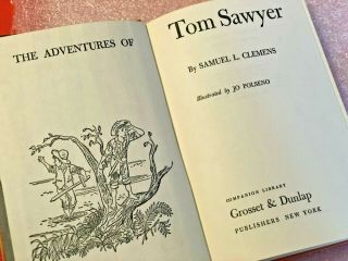 Companion Library Book - The Adventures Of Tom Sawyer By Samuel Clemens