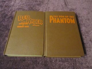 2 Vtg Hc Books Red Ryder By H.  Thomas & The Son Of The Phantom By D.  Robertson