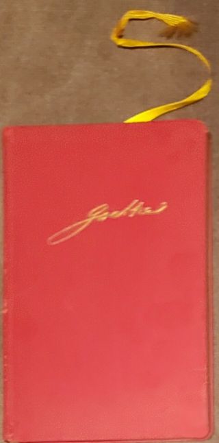 Rare German Language Book:with Goethe Through The Year - A Calendar For 1961 Mit