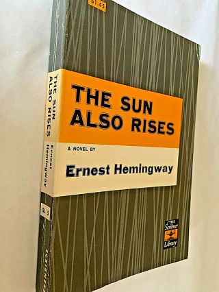 " The Sun Also Rises " By Ernest Hemingway 1954 Paperback The Scribner Library