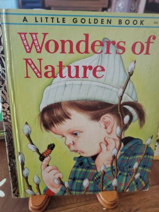 Little Golden Book - Vintage First Edition " A " - Wonders Of Nature