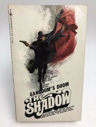 The Shadow 7 Gangdom’s Doom Bantam Mystery 1st Printing Maxwell Grant