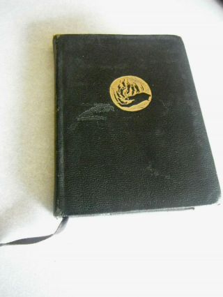 Vintage Book The Prophet Kahlil Gibran Leather Pocket Size & Ribbon Marker 1950