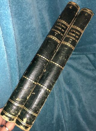 2 X Vintage - Life And Times Of Edward Vii By Sir Richard Holmes Volume 1 And 2