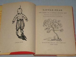 1931 BOOK LITTLE PEAR THE STORY OF A LITTLE CHINESE BOY BY ELEANOR F.  LATTIMORE 3