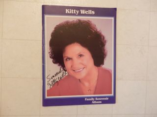 " Signed " Kitty Wells Family Souvenir Album