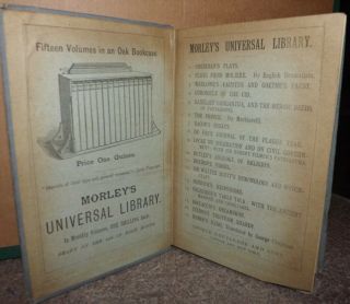 SPEECHES & LETTERS (Edmund Burke,  Hardback Morley ' s Universal Library,  GC,  1886) 3