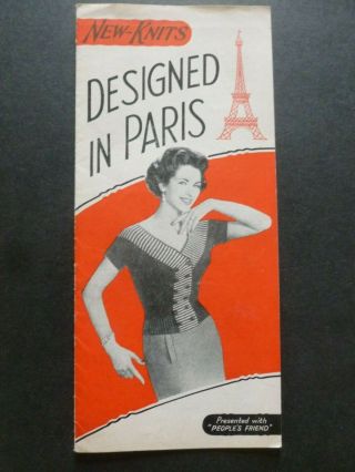 Designed In Paris – Presented With “people’s Friend” - 1950 