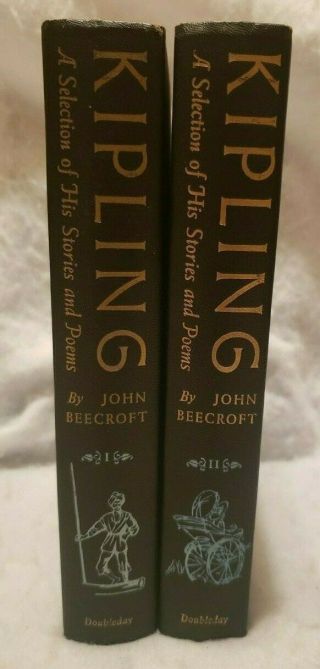 Kipling A Selection Of His Stories And Poems By John Beecroft 1956 Volume I & Ii
