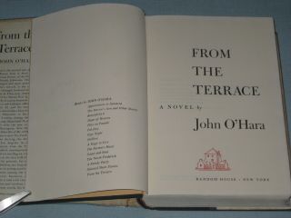 1958 BOOK FROM THE TERRACE BY JOHN O ' HARA 3