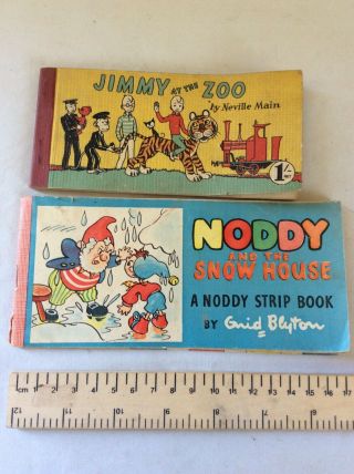Childrens Strip Books 1950s Jimmy At The Zoo And Noddy And The Snowhouse