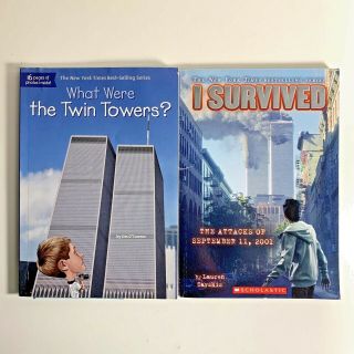 Set Of 2 September 11,  2001 World Trade Center Twin Towers Kids Books