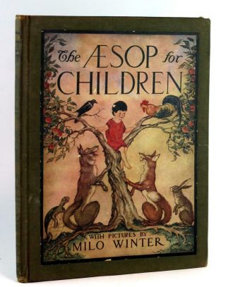 Milo Winter 1928 Aesop For Children Rand Mcnally Color Illustrations Classic