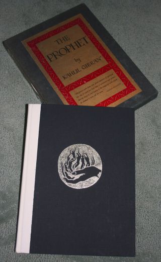 The Prophet,  Kahlil Gibran,  1971,  Hard Cover In Slipcase,  Illustrated By Gibran