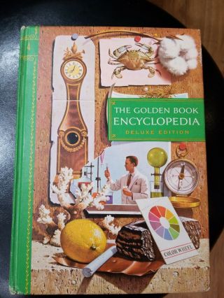 1959 Golden Book Encyclopedia Vol 4 Chalk To Czechoslov Color Pics Hardcover
