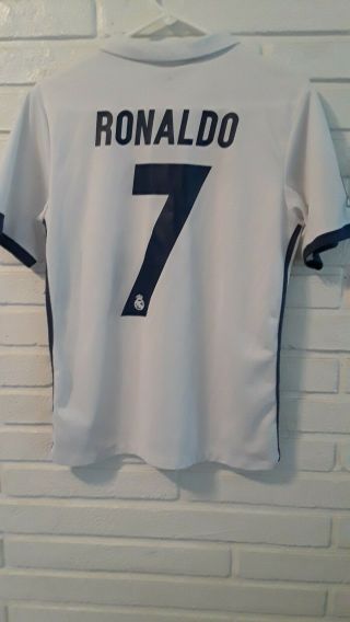 Adidas Real Madrid Cristiano Ronaldo 7 2016 Fifa Lagina Soccer Jersey Men Small 3