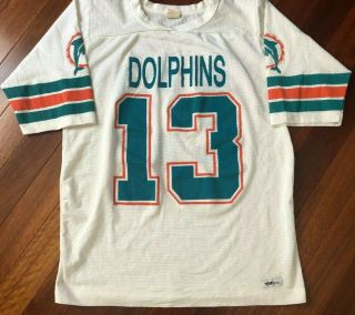 Vintage 80s 90s Miami Dolphins Dan Marino Ravens Brand Nfl Football Jersey Large