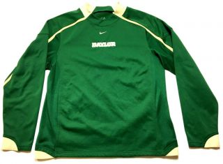 Nike Baylor University Mens Green Long Sleeve Sweatshirt Size Large