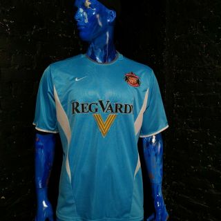 Sunderland Jersey Away Football Shirt 2002 - 2003 Nike Blue Trikot Mens Size L