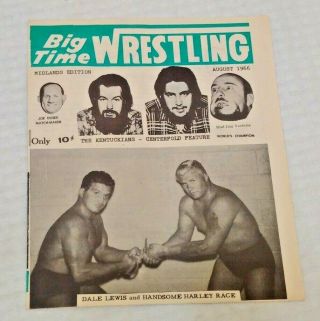 Big Time Wrestling Arena Program Midlands Territory Wwf Nwa 1966 Omaha Dusek