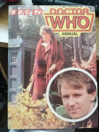 Doctor Who Annual 1982 Unclipped Tom Baker And Peter Davidson Cover