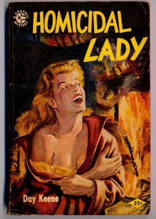 Homicidal Lady By Day Keene - 1954 Graphic Books - Gga - Pulp Fiction