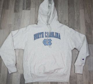 Champion Reverse Weave North Carolina Tar Heels Hoodie Sweatshirt Mens M