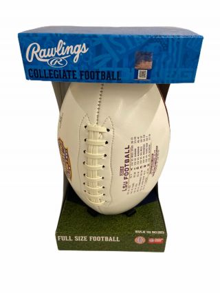 2019 Lsu National Champion Rawlings Full Size Collectible Football With Tee