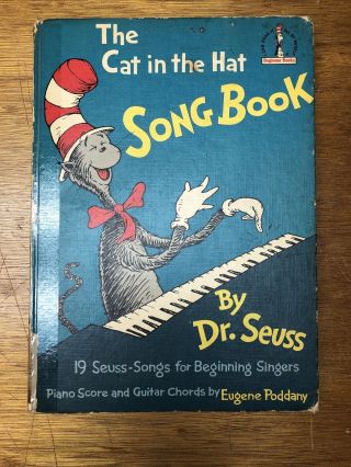Dr.  Seuss The Cat In The Hat Song Book 1967 1st Edition