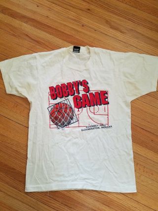 Bobby Knight Indiana Basketball Vintage 1990 Tshirt Mens Large Screen Stars