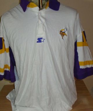 Vintage 1990s Minnesota Vikings Nfl Starter Pro Line Shirt Xxl
