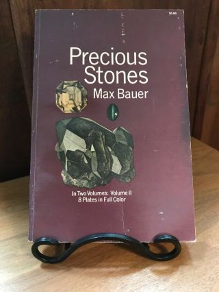 Precious Stones By Dr.  Max Bauer (1968) Volume 2 W/ 8 Full Color Plates