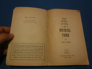 The Nine Lives of Michael Todd - Art Cohn,  1958 3