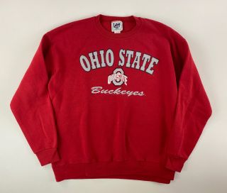 Vintage Ohio State Buckeyes Men’s Sweatshirt By Lee Sport,  Size Xl