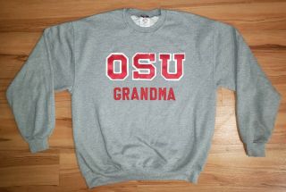 Vintage Osu Ohio State University Buckeyes Grandma Crewneck Sweatshirt L