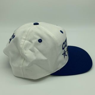 Vintage 90s Dallas Cowboys Logo Athletic SnapBack Hat Cap 3