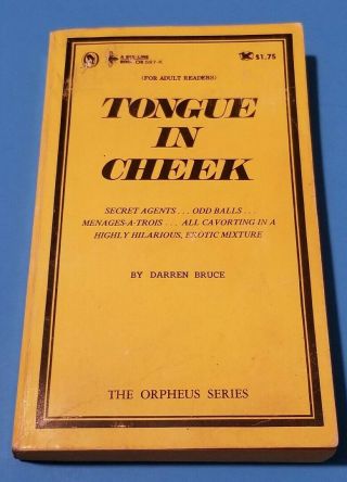 Tongue In Cheek By Darren Bruce 1969 Adult Erotica Beeline Orpheus Series