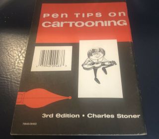 Vintage 1967 PEN TIPS ON CARTOONING How to Draw Charles Stoner Art Book 2