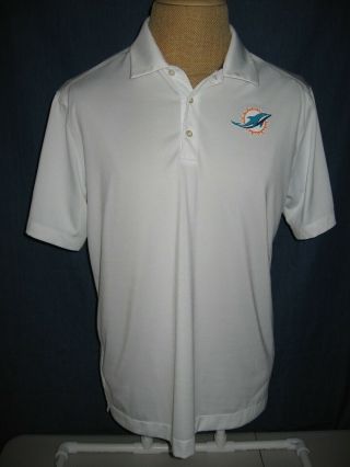 Miami Dolphins Nike Polo Shirt Adult Mens Large White