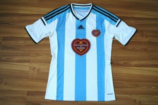Heart Of Midlothian Away Football Shirt 2014 - 2015 Jersey Size Mens Medium Adidas