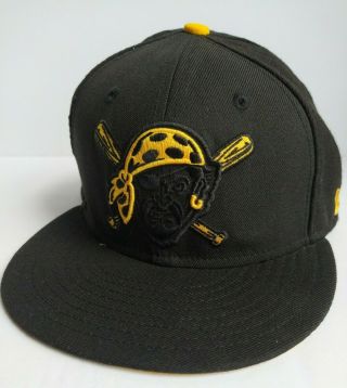 Mlb Pittsburgh Pirates Era 59fifty Hat Cap 7 1/4 Black Fitted Cross Bat