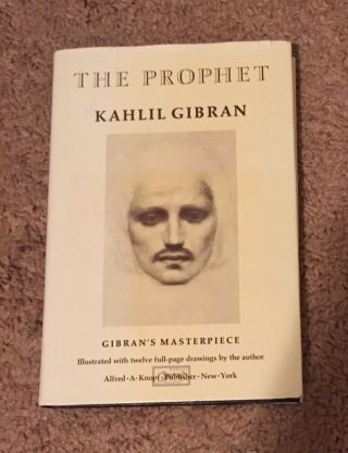 The Prophet - Kahlil Gibran (1988 Edition,  Hardcover With Dust Jacket) Knopf Pub
